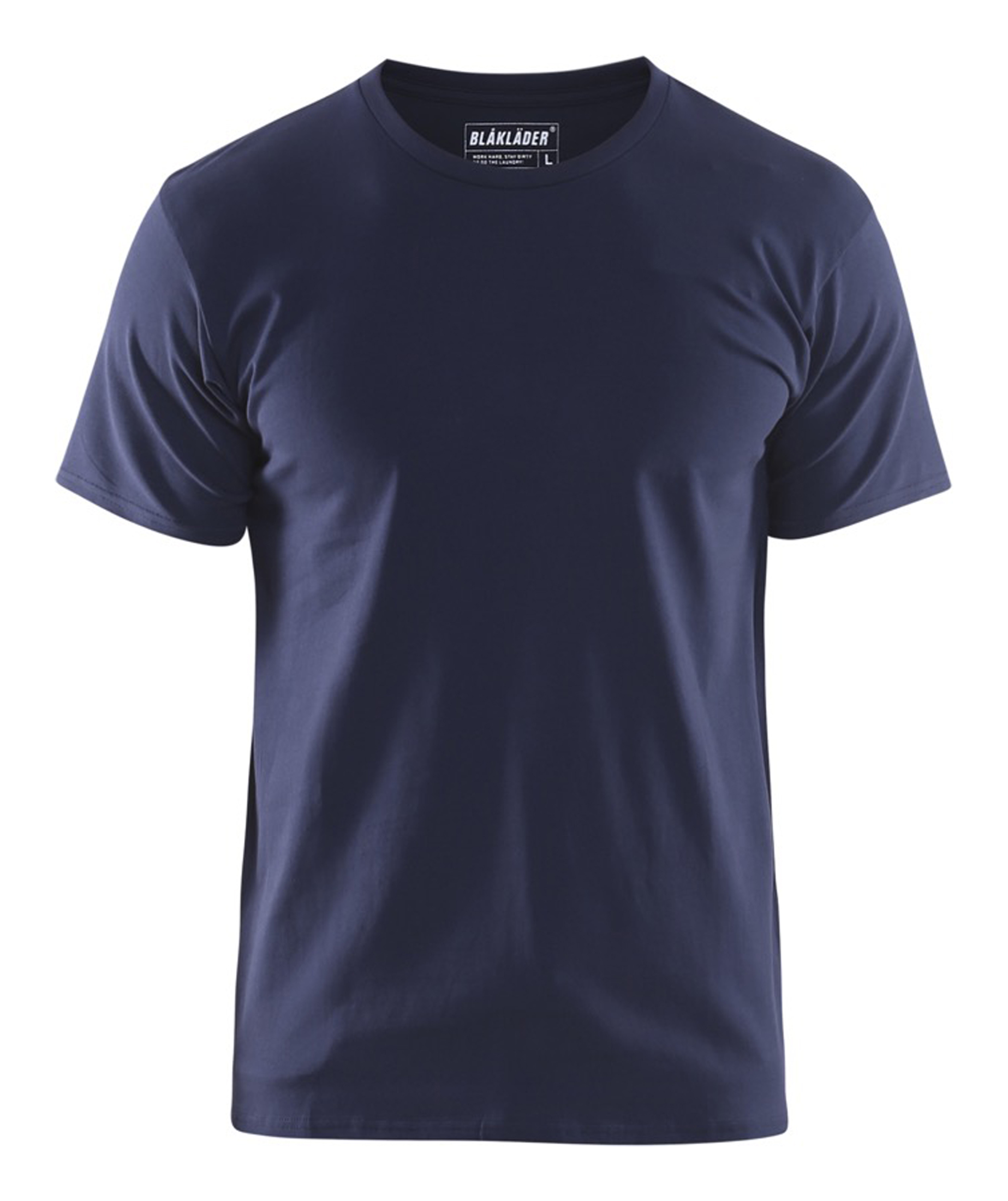 T-shirt slim fit - Marinblå