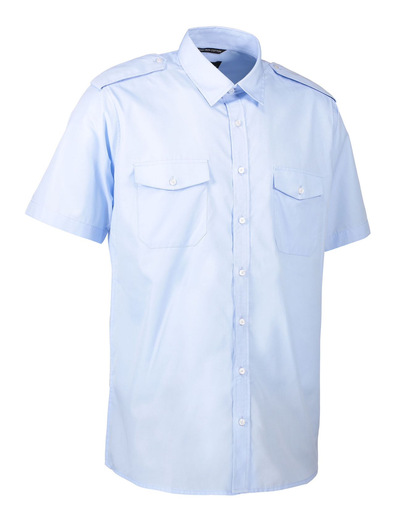Uniformsskjorta kortärmad - Ljusblå