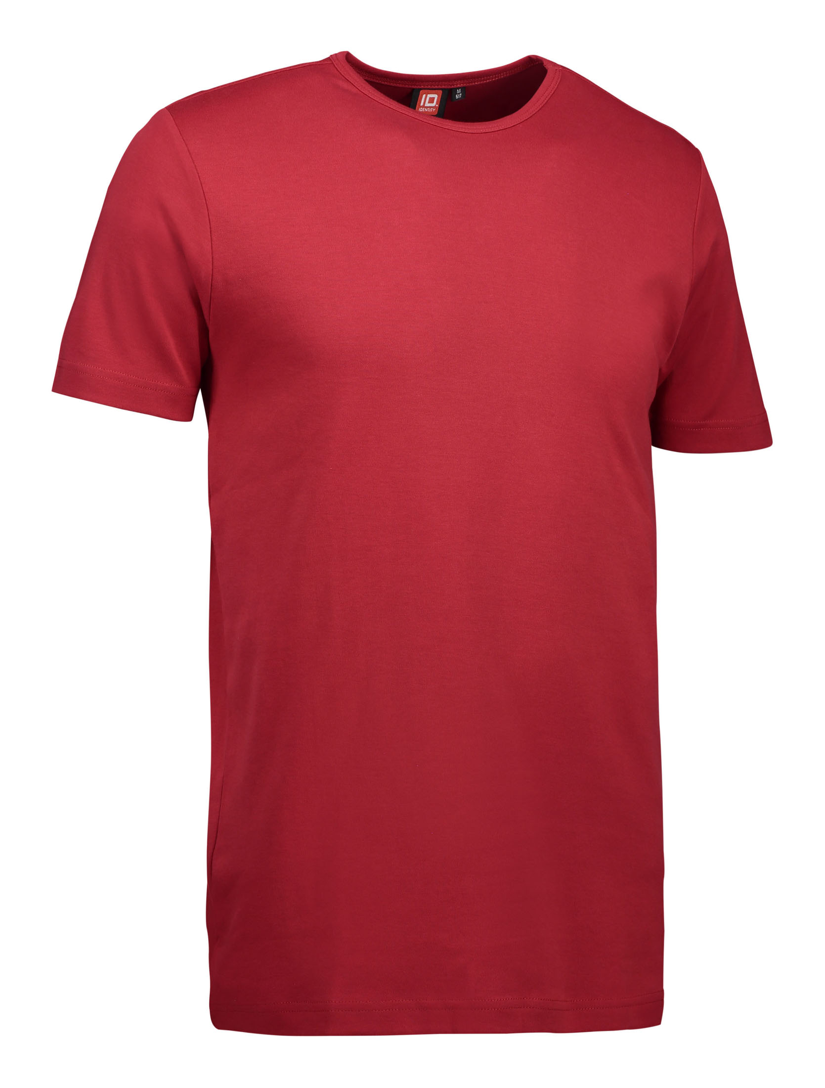 Interlock Rund hals t-shirt - Röd