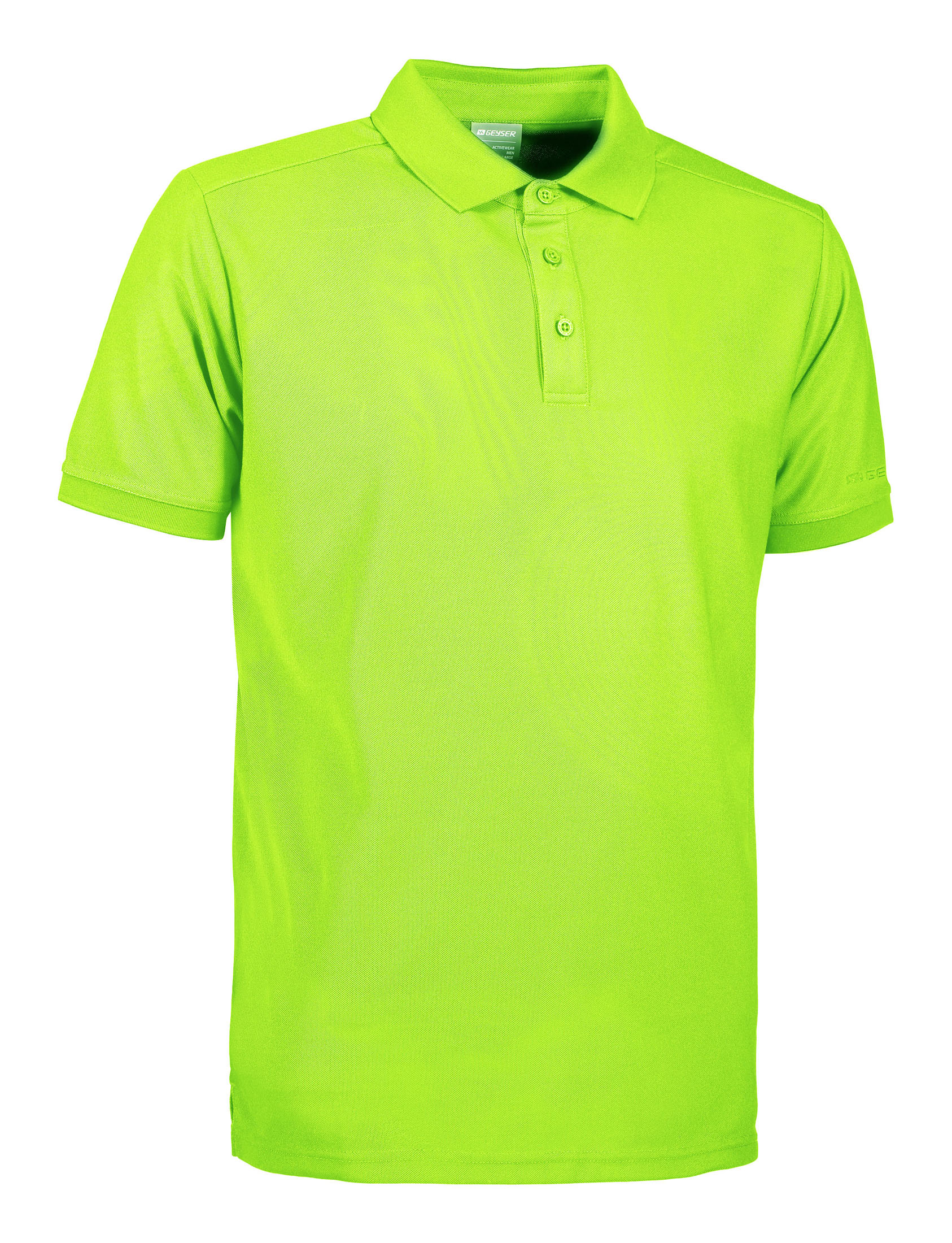 GEYSER polo shirt functional - Lime