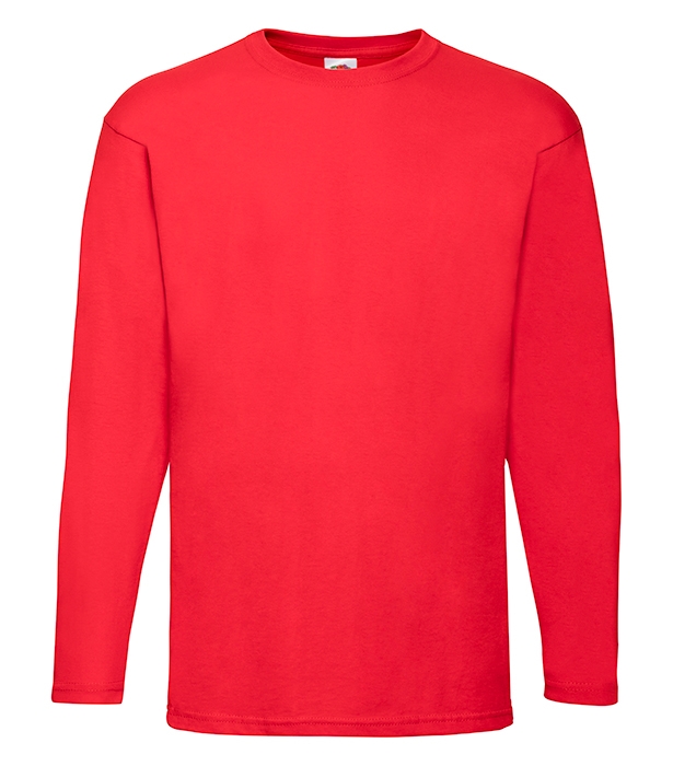T-shirt Valueweight Long Sleeve - Röd