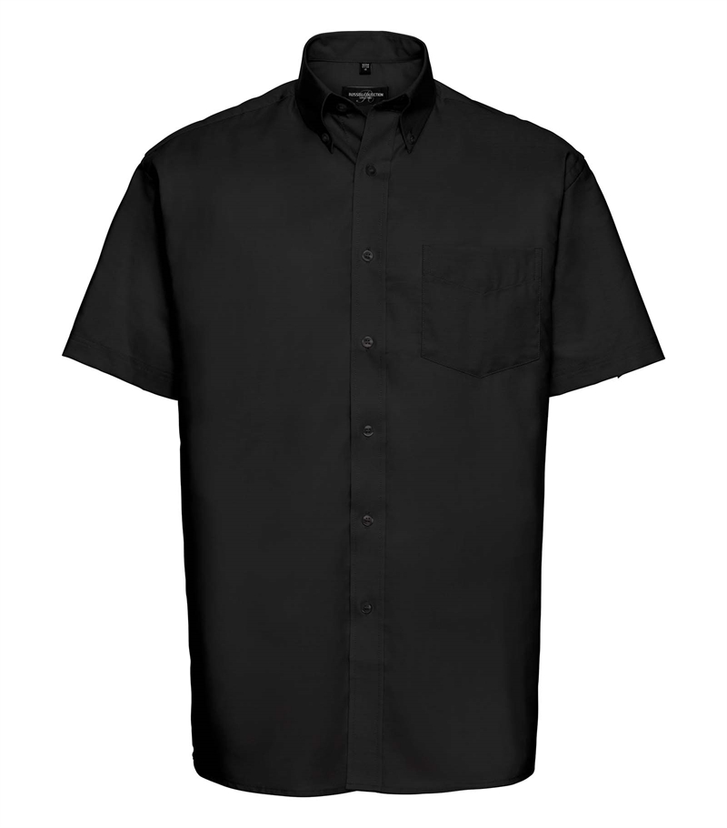 Men´s Short Sleeve Easy Care Oxford Shirt - Vit