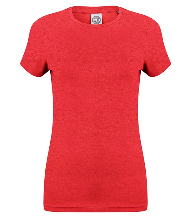 Ladies Feel Good Stretch T-Shirt - Fuchsia