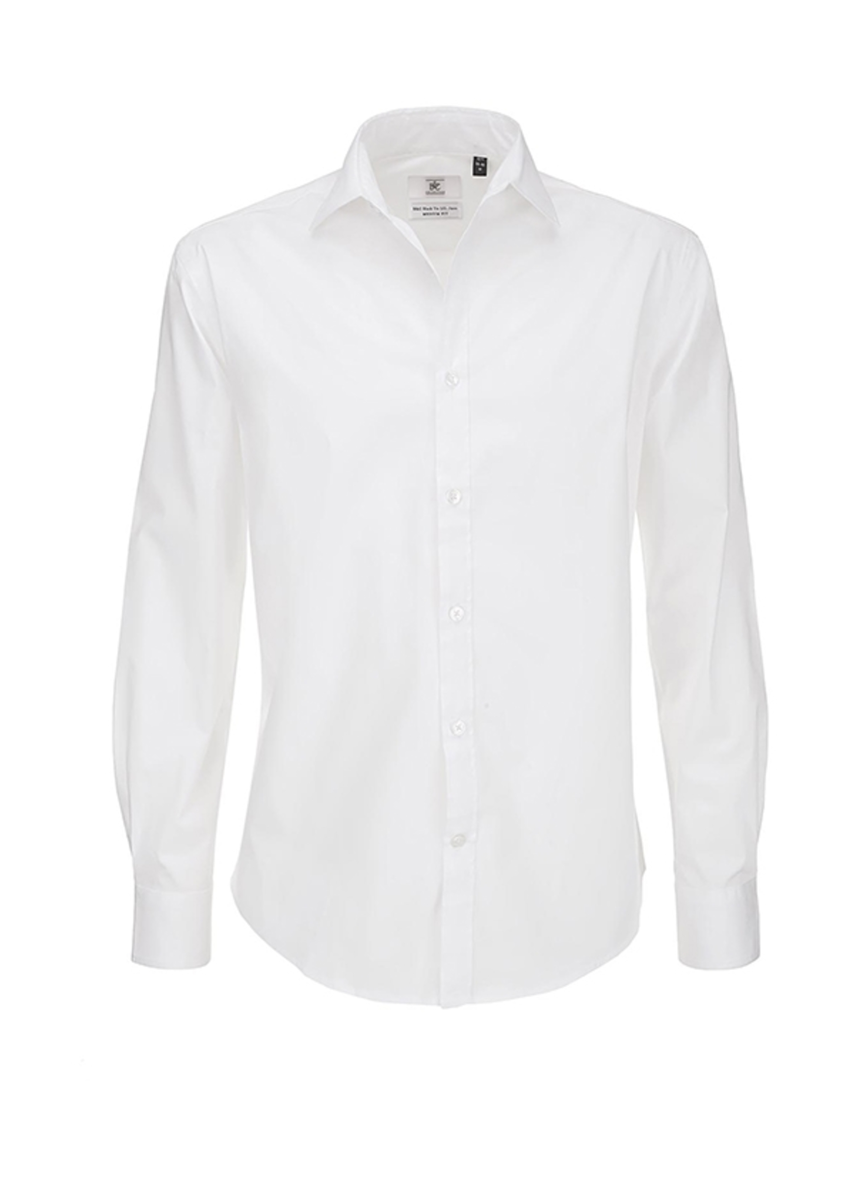 B And C Collection Black Tie Long Sleeve Shirt